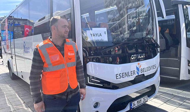 Esenler Belediyesi'nden kabir ziyareti yapmak isteyen vatandaşlara ücretsiz ulaşım desteği