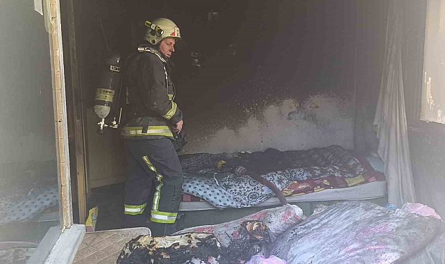 Evde yangın çıktı, ev sahibi kiracısını suçladı