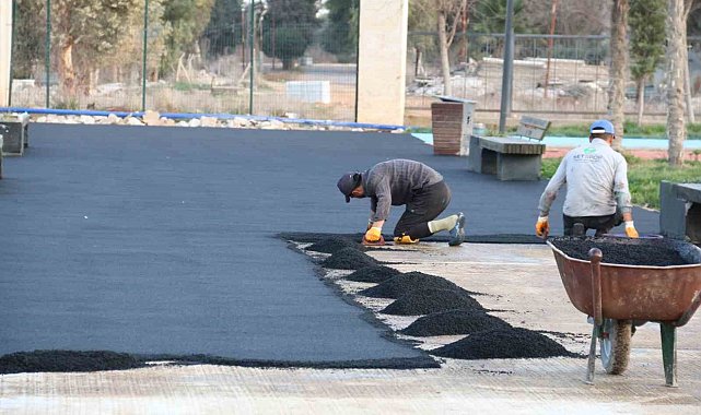 Eyyübiye Millet Bahçesinde bakım ve onarım çalışması
