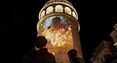 Galata Kulesi'nde "Çanakkale ruhu"