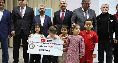 Gaziantepli öğrencilerden Gazze için milyonluk destek