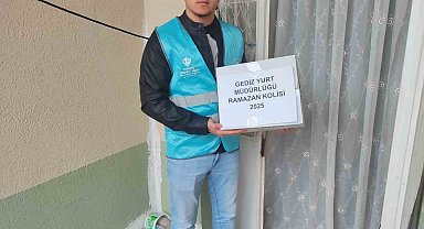 Gediz'de üniversiteli öğrencilerden örnek davranış