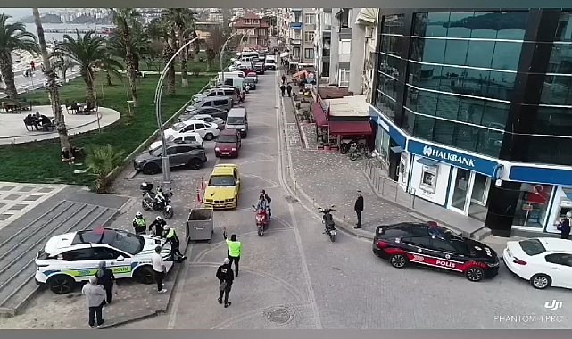 Gemlik'te dronlu denetim