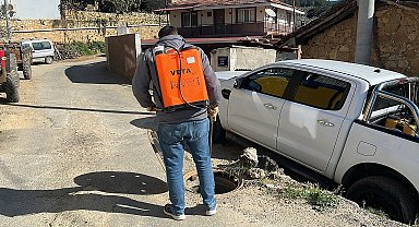 Germencik'te her köşe ilaçlanıyor