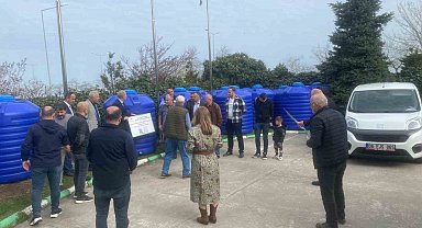 Giresun'da yağmur hasadı ile tarımsal sulama projesi hayata geçirildi