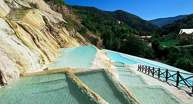 Giresun'daki Göksu Travertenleri yeni turizm sezonuna hazırlanıyor