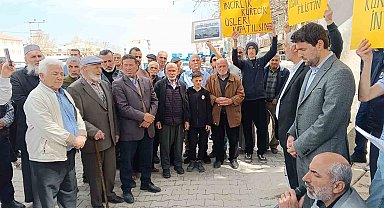 Gölbaşı'nda Filistin'e destek, İsrail'e tepki açıklaması yapıldı