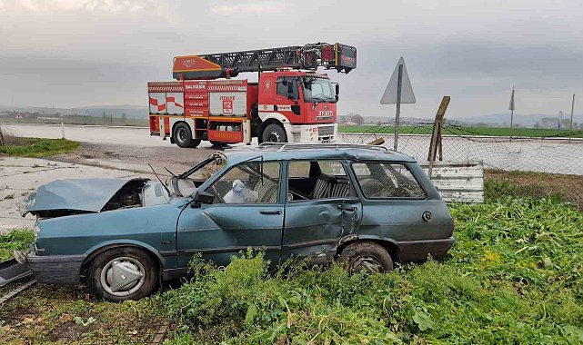 Gönen-Bandırma karayolunda trafik kazası: 1 yaralı