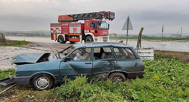 Gönen-Bandırma karayolunda trafik kazası: 1 yaralı