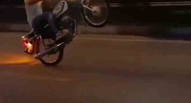 Hatay'da akrobatik hareketler yapan motosikletliye 5 bin 179 TL ceza