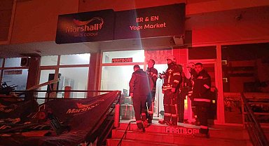 Hırdavat dükkanında korkutan yangın