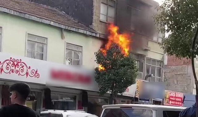 İkamet yangını korkuya neden oldu