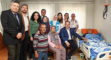 İl Sağlık Müdüründen yaşlı çifte anlamlı ziyaret