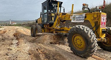 İnönü Kümbetler Alt Geçidi'nde kumlama çalışması yapıldı
