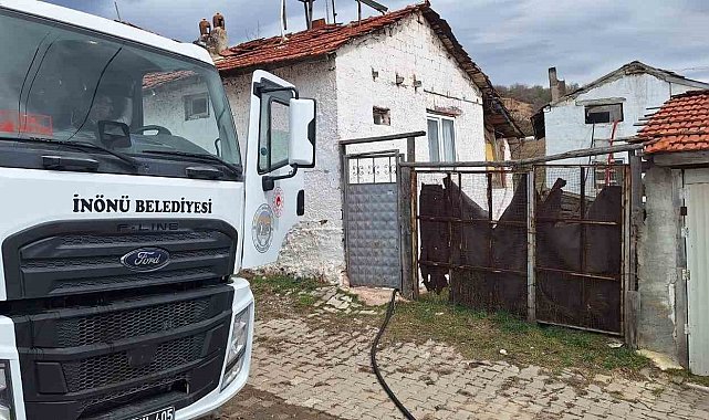 İnönü'de ev yangını
