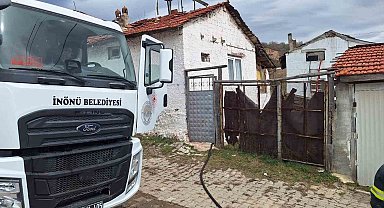 İnönü'de ev yangını