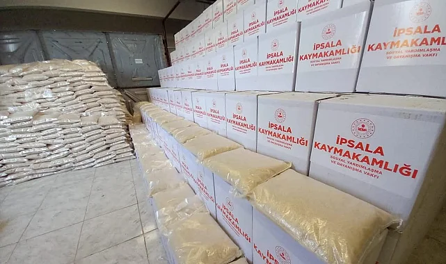 İpsala Kaymakamlığı'ndan bin aileye Ramazan yardımı