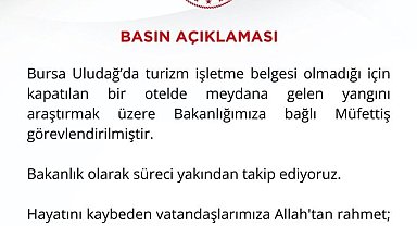 İşletme belgesi olmadığı için kapatılan oteldeki yangınla ilgili müfettiş görevlendirildi