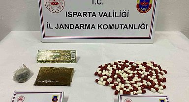 Isparta'ya uyuşturucu getirmek isteyen şüpheli jandarmaya yakalandı