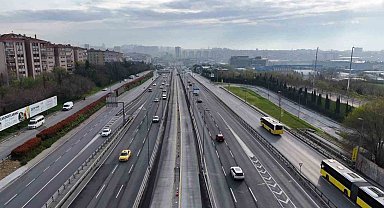 İstanbul'da bayramda yollar boş kaldı, trafik yoğunluğu yüzde 6 oldu
