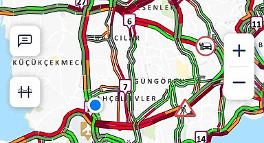 İstanbul'da bayramın 2'nci gününde trafik yoğunluğu yüzde 72'ye ulaştı