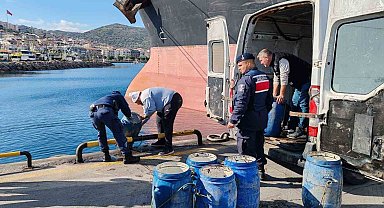 İzmir'de yasadışı yollarla avlanan deniz patlıcanları denize salındı
