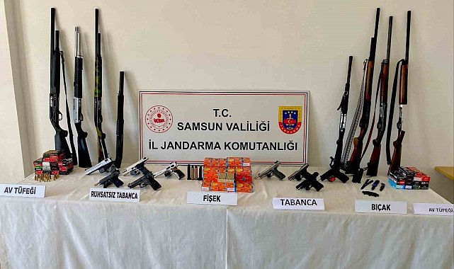 Jandarmadan kaçak silah operasyonu
