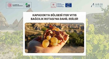 Kapadokya Bölgesi Iter Vitis Bağcılık Rotası'na dâhil edildi