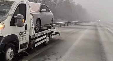 Karabük'ün yüksek kesimleri beyaza büründü