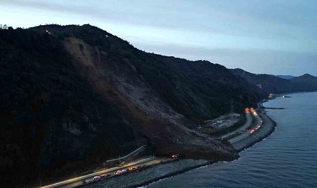 Karadeniz Sahil Yolu'nda heyelan tehlikesi artıyor