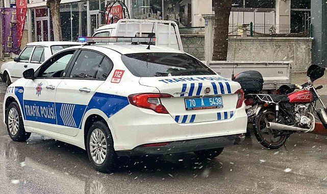 Karaman'da motosikletin çarptığı yaya yaralandı