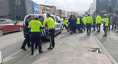 Kasktan ceza yedi, ekiplere zor anlar yaşattı: O anlar kamerada