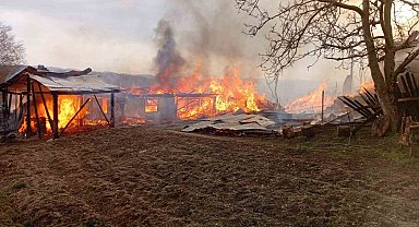 Kastamonu'da çok sayıda ev ve ahır alevlere teslim oldu