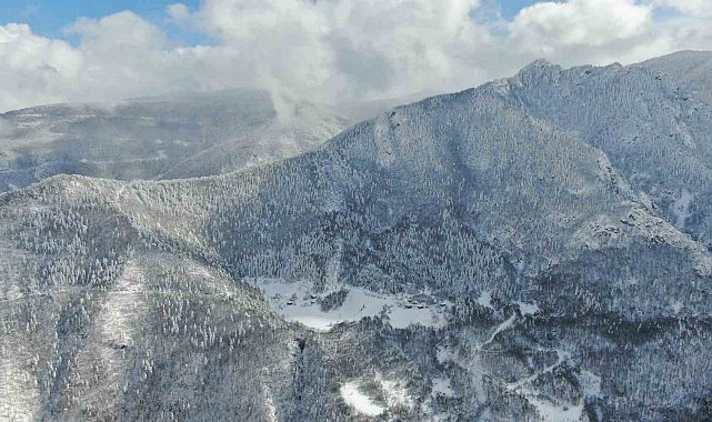 Kastamonu'da muhteşem kar manzarası