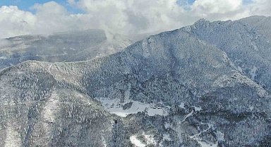 Kastamonu'da muhteşem kar manzarası