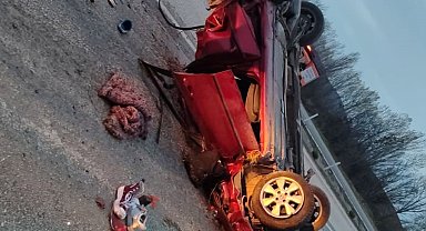 Kastamonu'da takla atan otomobilin sürücüsü ağır yaralandı