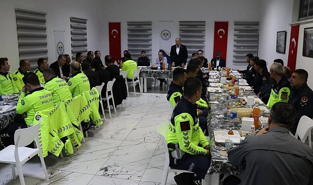 Kaymakam Tok ve Başkan Arslan, polis ve jandarma personelleriyle iftarda buluştu