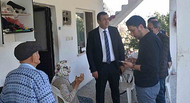 Kaymakam Yakuta, yangında mağdur olan vatandaşla görüştü