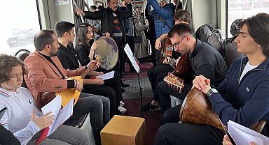 Kayseri metrosunda 'Çanakkale' ruhu canlandı