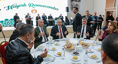 Keçiören'de ilk iftar otobüs esnafı ile yapıldı