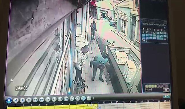 Kedinin tezgahtan balık alması kamerada