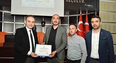 Kepez'de iş güvenliği kurallarına uyan personele teşekkür belgesi