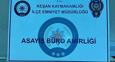 Keşan'da 11 adet uyuşturucu hap ele geçirildi