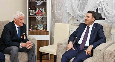 Kıbrıs Gazisi Bilal Özkan'a ziyaret