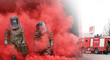 Kıbrıslı itfaiyecilere Konya tatbikatı