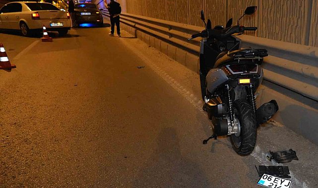 Kırıkkale'de otomobil motosiklete çarptı: 2 yaralı