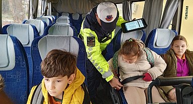 Kırklareli'nde okul servisleri denetlendi
