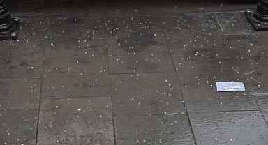 Kırklareli'nde sağanak ve dolu etkili oldu