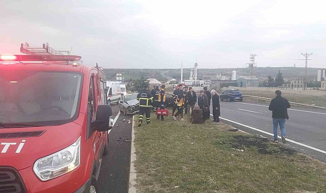 Kırklareli'nde trafik kazası: 2 yaralı