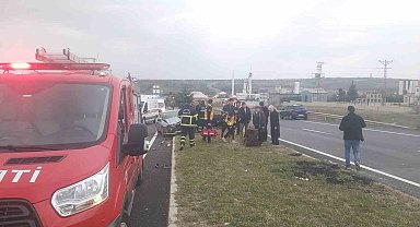 Kırklareli'nde trafik kazası: 2 yaralı